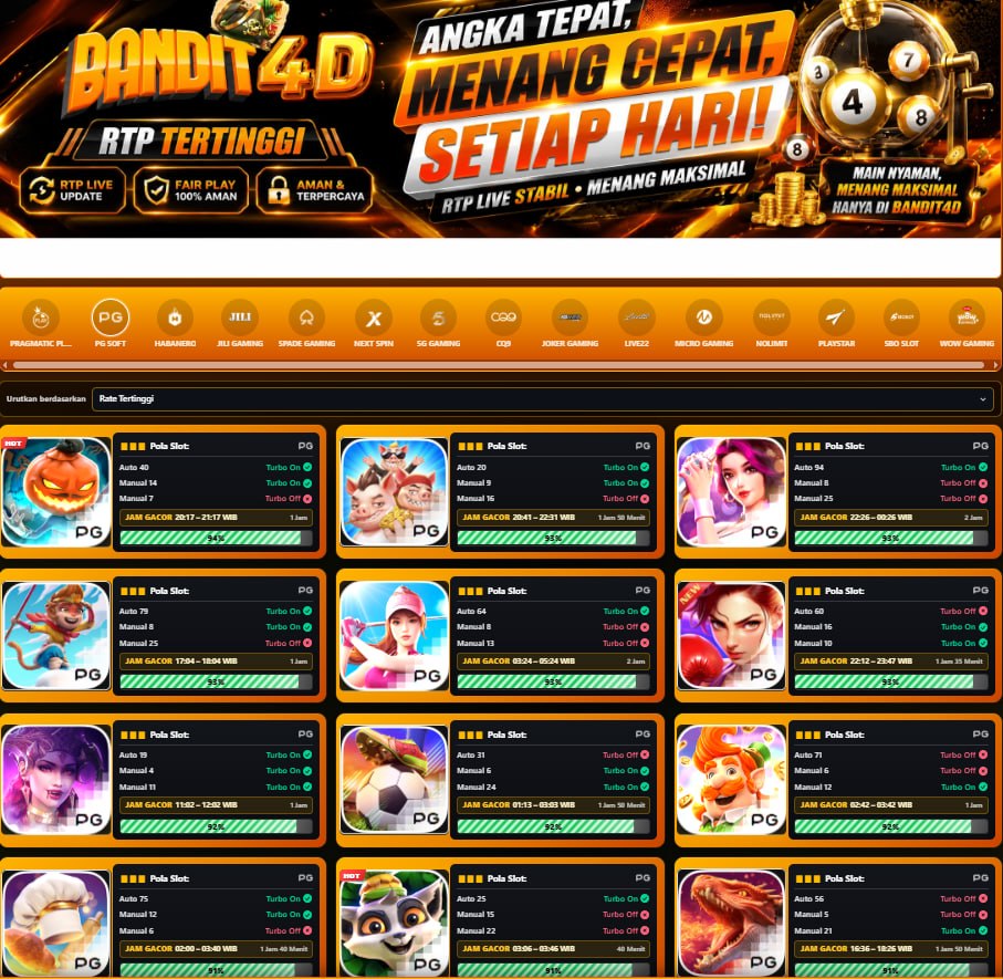 𝕀ℕ𝔽𝕆 𝕃𝔼ℕ𝔾𝕂𝔸ℙ ℝ𝕋ℙ :https://rdrnwl.net/rtpbandit4d
𝙻𝙸𝙽𝙺 𝙻𝙾𝙶𝙸𝙽 & 𝙿𝙻𝙰𝚈 :https://rdrn