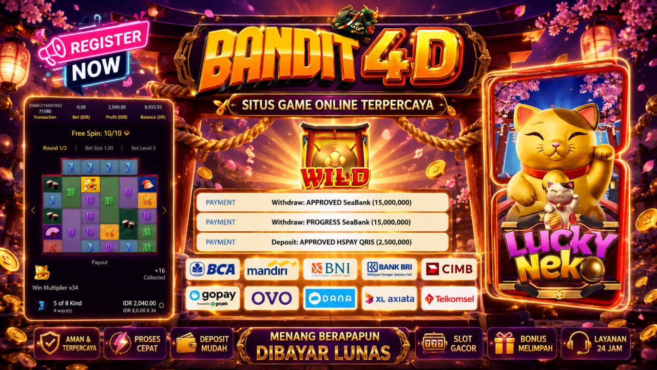 🔥SELAMAT KEPADA MEMBER BANDIT4D🔥
DEPOSIT : RP 2.500.000
WITHDRAW : RP 15.000.000