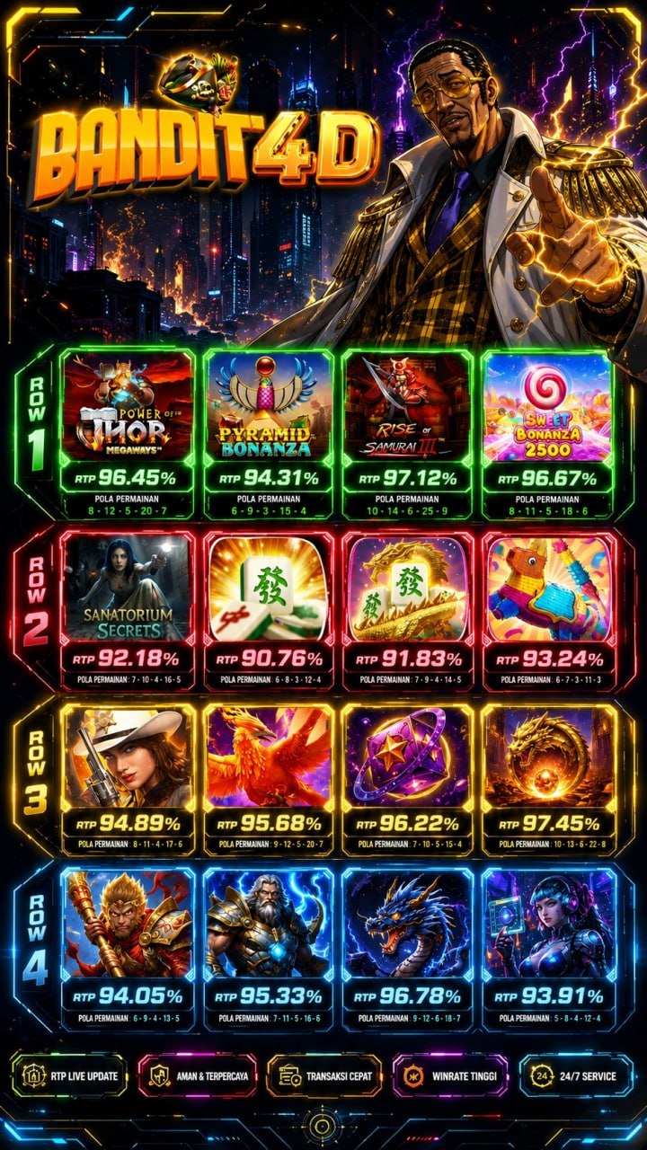 RTP SLOT GACOR BANDIT4D HARI INI 🔥

LINK GACOR : https://bandit4dboss.top/