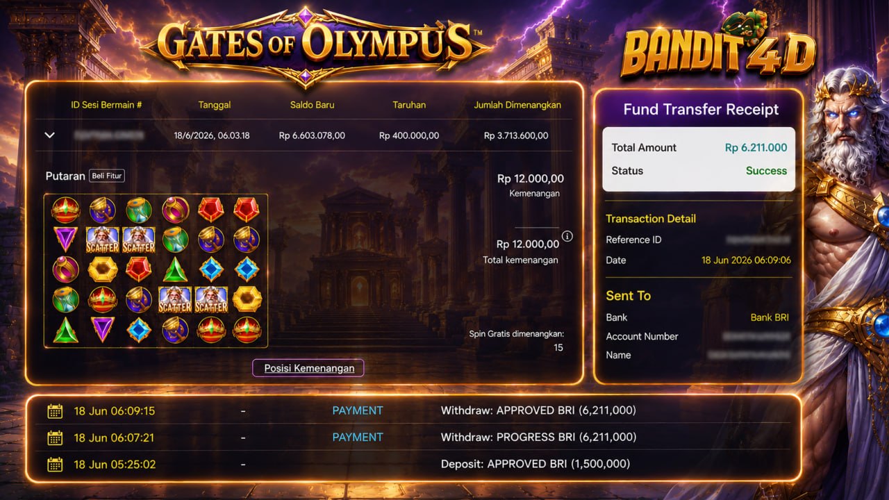 📌 SELAMAT KEPADA MEMBER DI BANDIT4D 📌

🎗AGEN SITUS TERPERCAYA

MENANG BERAPAPUN 