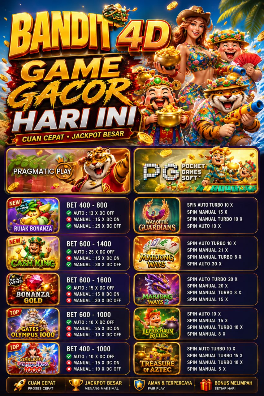 UPDATE RTP TERBARU HARI INI 
LINK DAFTAR & LGOIN :https://rdrnwl.net/bandit4d
