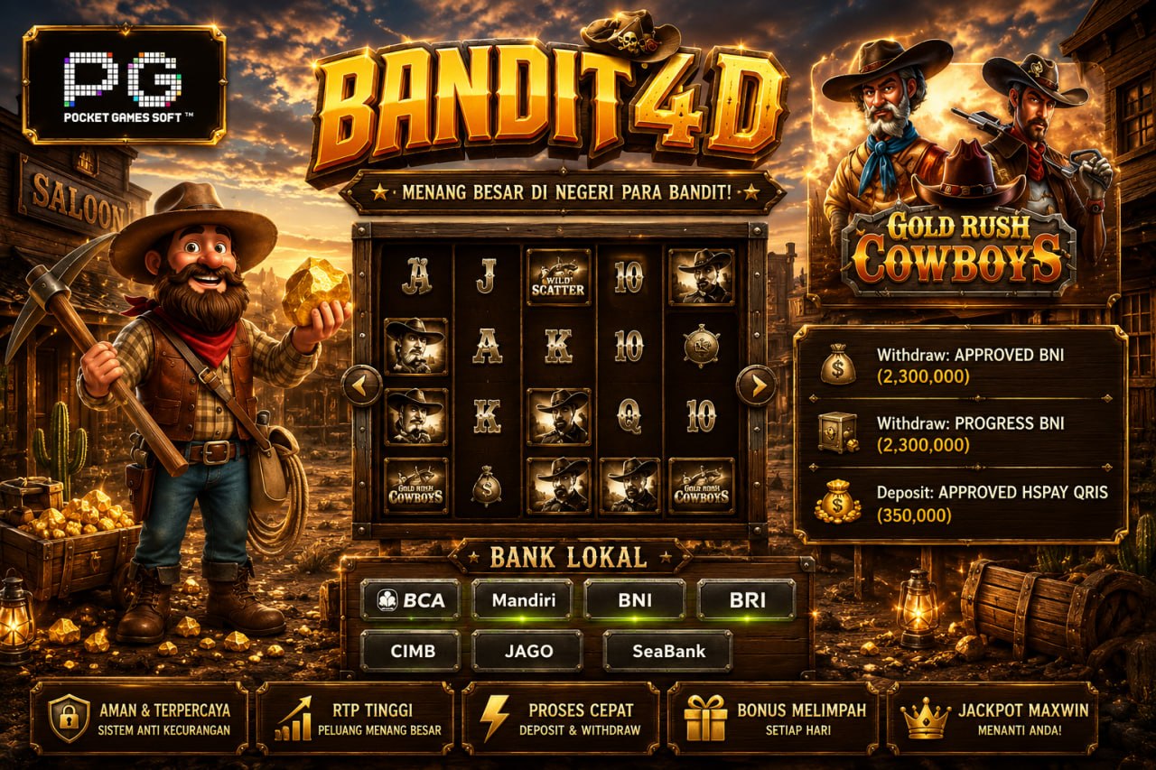 🔥SELAMAT KEPADA MEMBER BANDIT4D🔥
DEPOSIT : RP 350.000
WITHDRAW : RP 2.300.000
LI