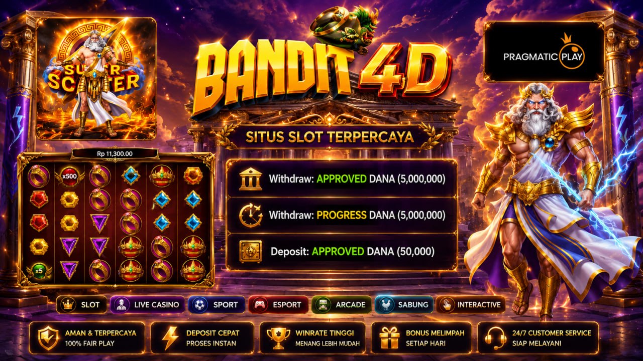🔥SELAMAT KEPADA MEMBER BANDIT4D🔥
DEPOSIT : RP 50.000
WITHDRAW : RP 5.000.000
LIN