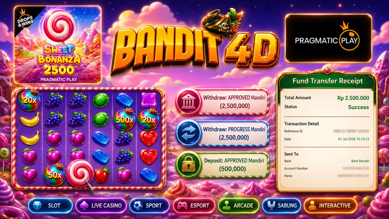 🔥SELAMAT KEPADA MEMBER BANDIT4D🔥
DEPOSIT : RP 500.000
WITHDRAW : RP 2.500.000
LI