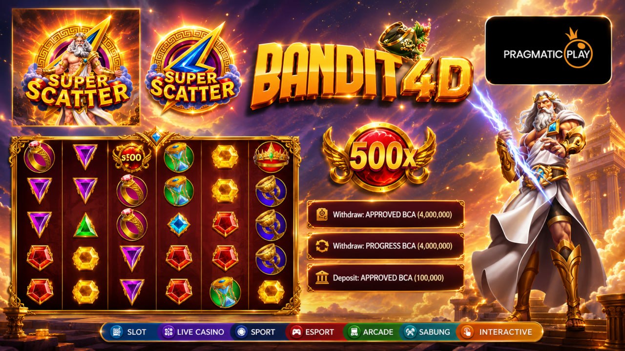 SELAMAT KEPADA MEMBER BANDIT4D
DEPOSIT : RP 100.000
WITHDRAW : RP 4.000.000
LINK