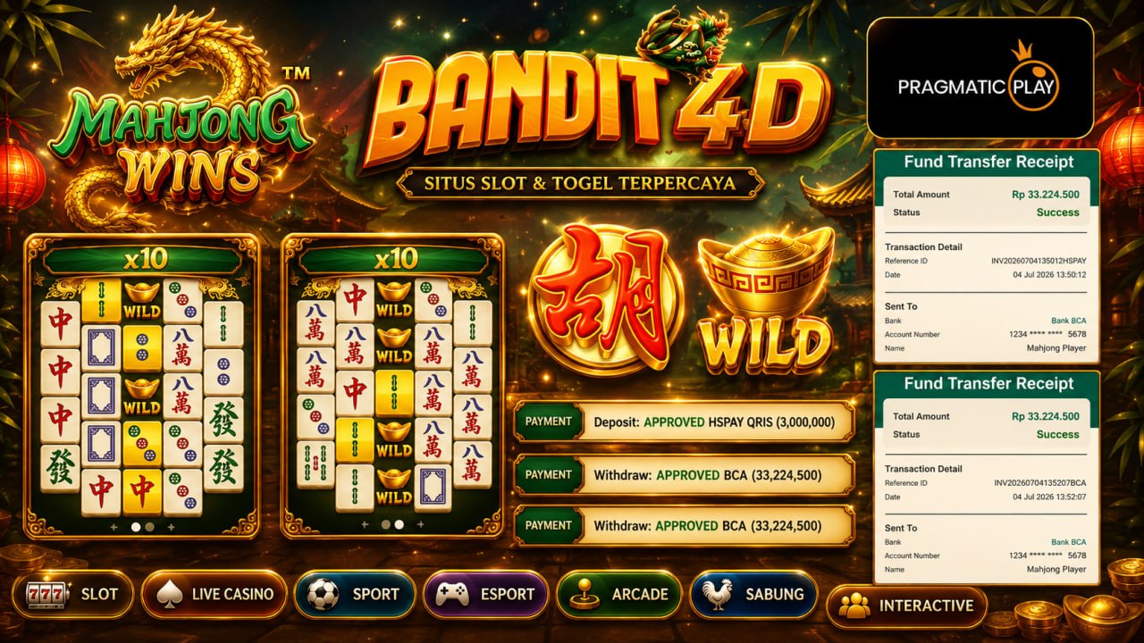 🔥SELAMAT KEPADA MEMBER BANDIT4D🔥
DEPOSIT : RP 3.000.000
WITHDRAW : RP 66.449.000