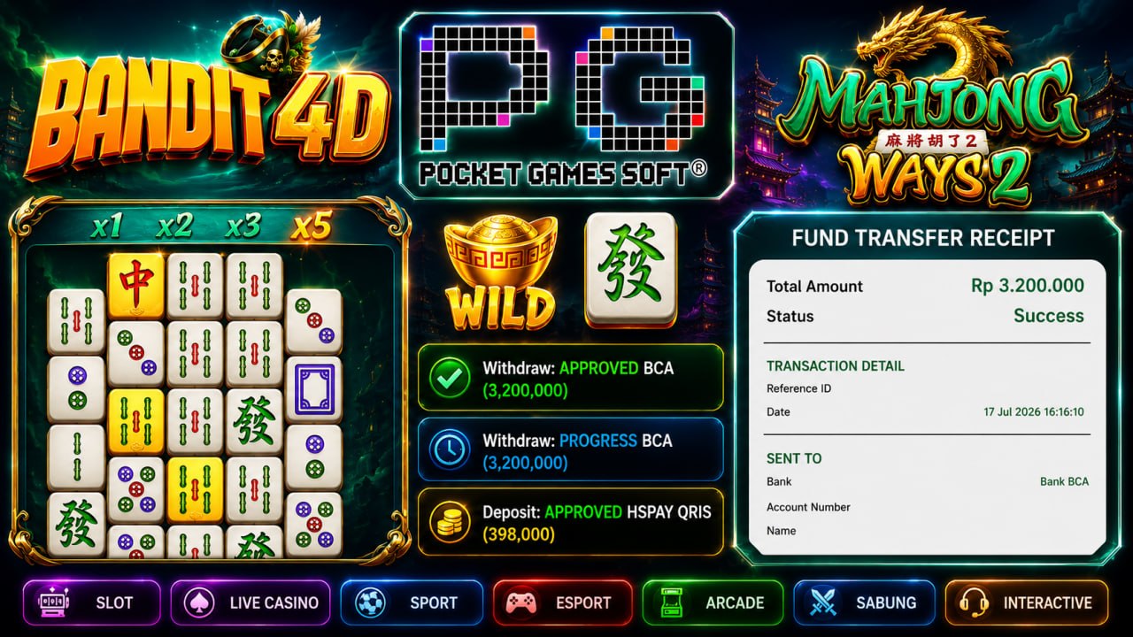 🔥SELAMAT KEPADA MEMBER BANDIT4D🔥
DEPOSIT : RP 398.000
WITHDRAW : RP 3.200.000
LI
