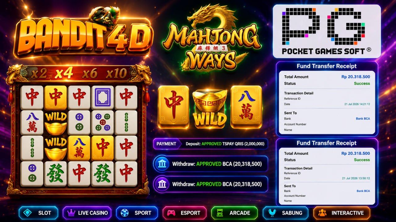 🔥SELAMAT KEPADA MEMBER BANDIT4D🔥
DEPOSIT : RP 2.000.000
WITHDRAW : RP 40.637.000