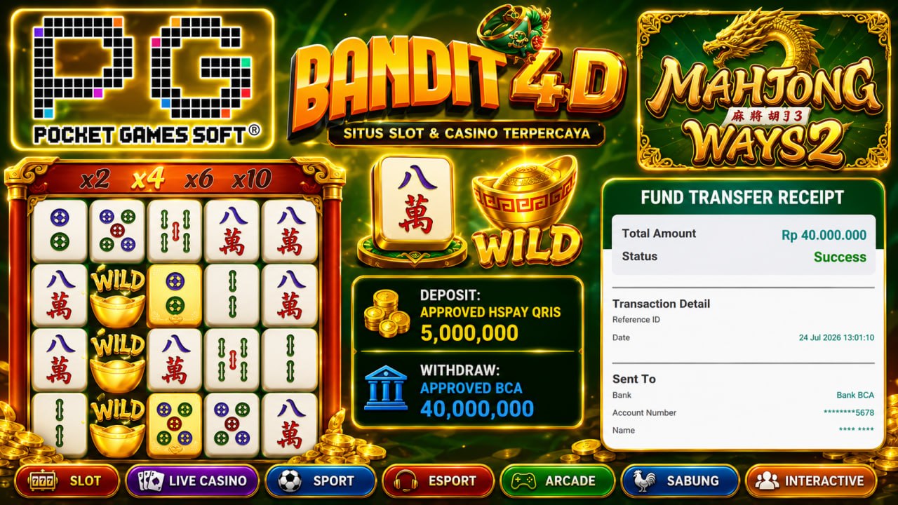 🔥SELAMAT KEPADA MEMBER BANDIT4D🔥
DEPOSIT : RP 5.000.000
WITHDRAW : RP 40.000.000