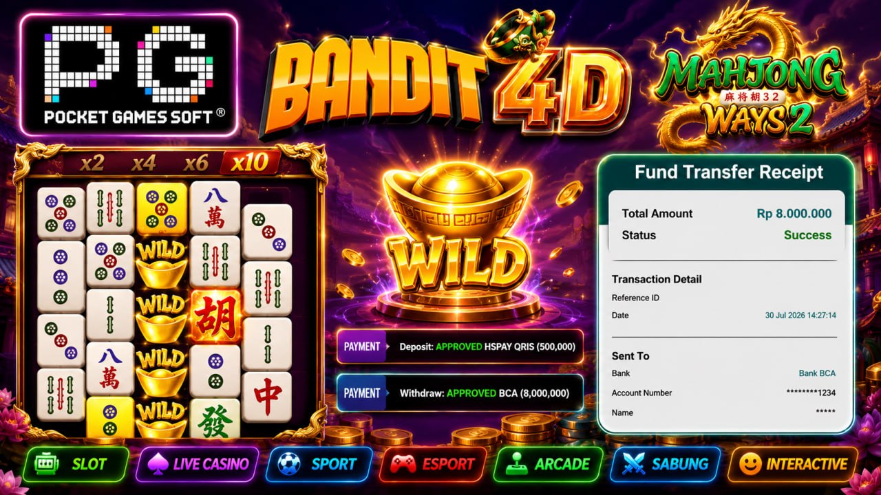 🔥SELAMAT KEPADA MEMBER BANDIT4D🔥
DEPOSIT : RP 500.000
WITHDRAW : RP 8.000.000
LI