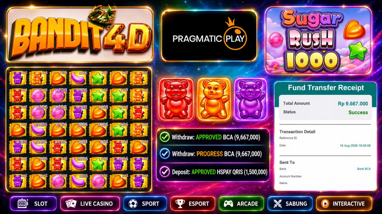 🔥SELAMAT KEPADA MEMBER BANDIT4D🔥
DEPOSIT : RP 1.500.000
WITHDRAW : RP 9.667.000
