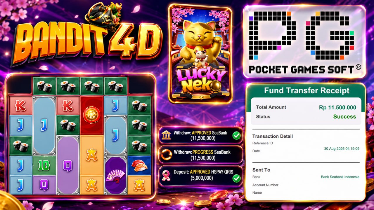 🔥SELAMAT KEPADA MEMBER BANDIT4D🔥
DEPOSIT : RP 5.000.000
WITHDRAW : RP 11.500.000