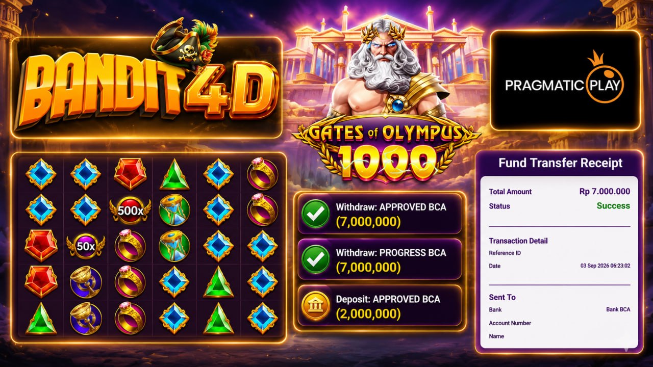 🔥SELAMAT KEPADA MEMBER BANDIT4D🔥
DEPOSIT : RP 2.000.000
WITHDRAW : RP 7.000.000
